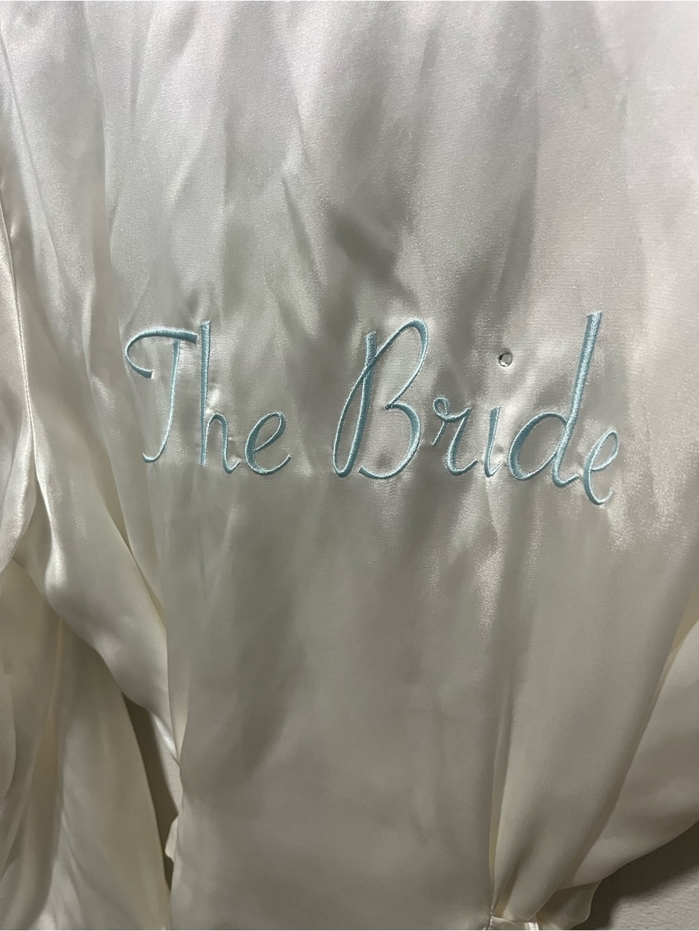 Linea Donatella y2k Satin 'The Bride' Embroidered Robe